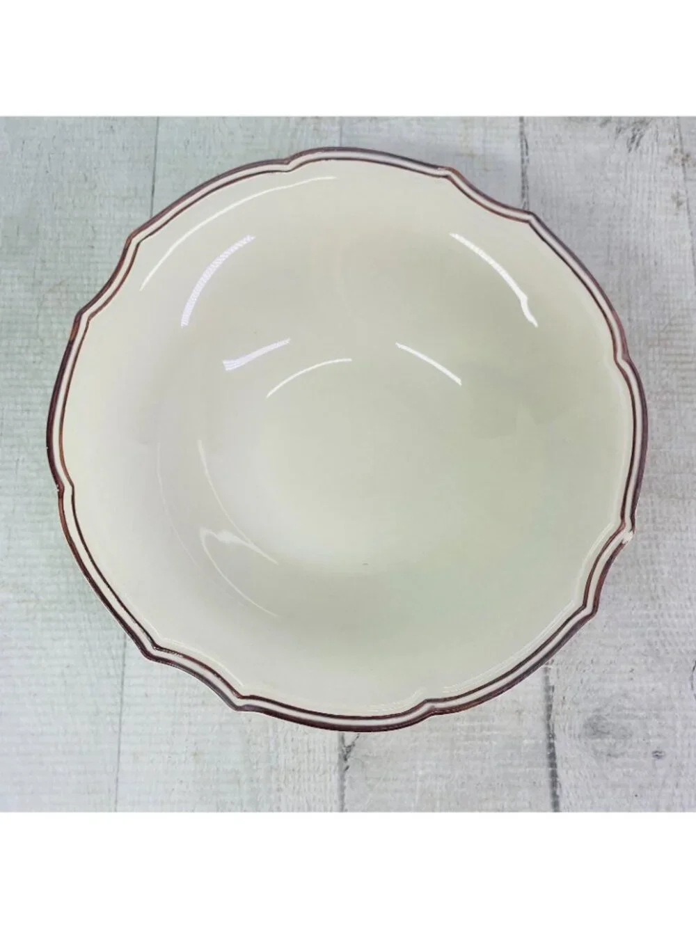Bordallo Pinheiro Portugal CHAMBORD Scalloped Cream Soup Ceral Bowls Set of 4